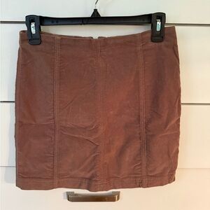 Free People Tan Mini Skirt